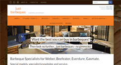Desktop Screenshot of justbarbeques.com.au
