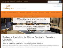 Tablet Screenshot of justbarbeques.com.au